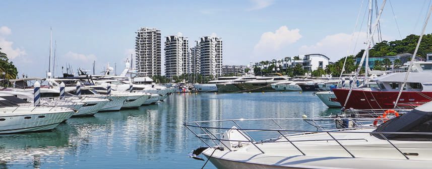 Yachts at the marina