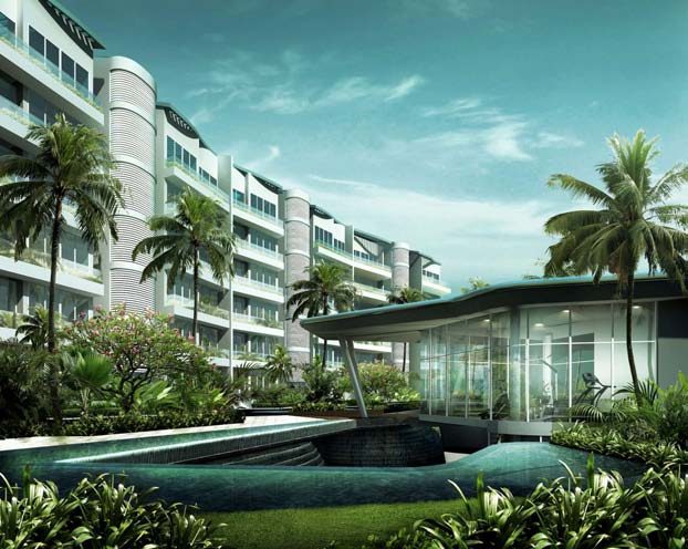 Pool and clubhouse (artist’s impression)